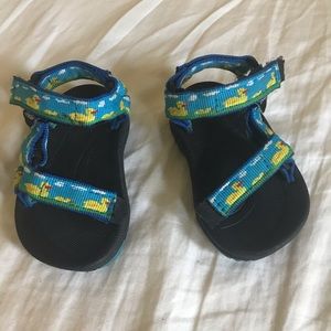 Baby Tevas like new!